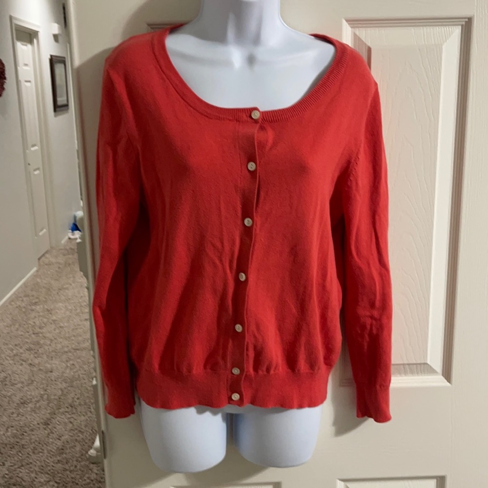 Coral cardigan